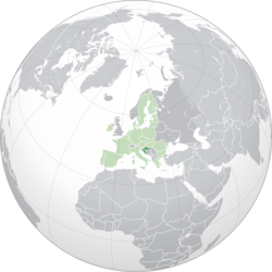 Locator map for Croatia