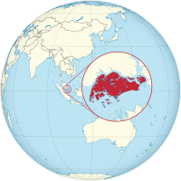Locator map for Singapore